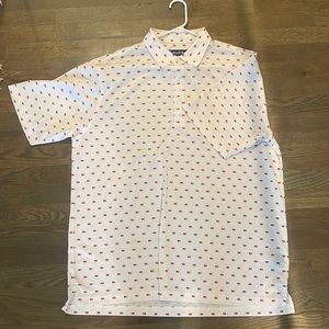 Donald Ross american flag golf polo size large